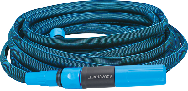 Self-extending garden hose expanding from 7.5m to 15m