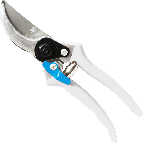 Heavy-duty pruning shears with adjustable blade tension