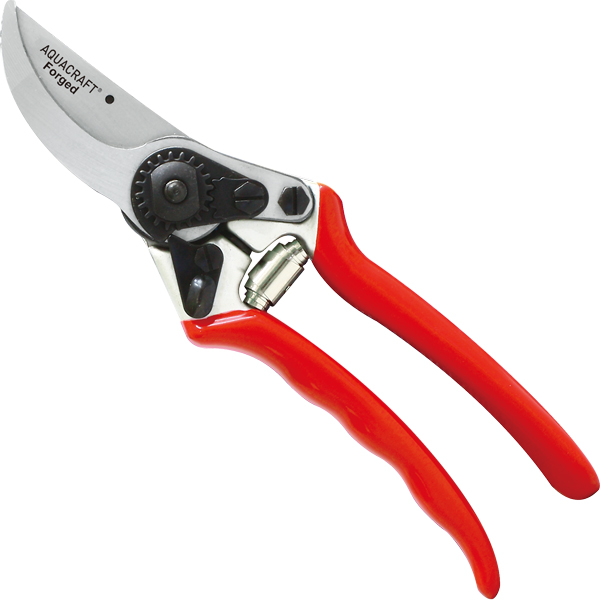 Professional pruner with SK5 blade and safety lock