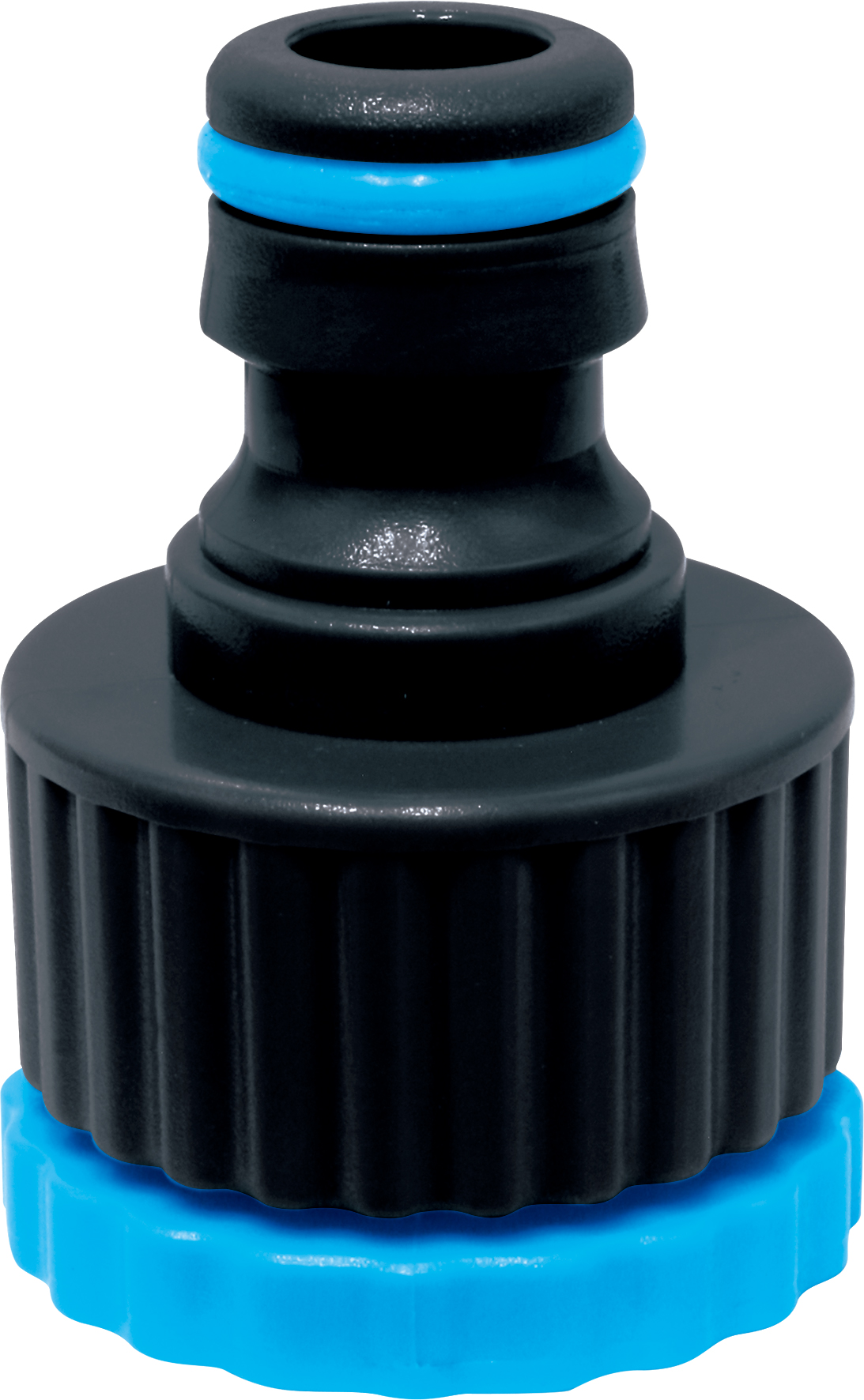 Tap-to-hose connector with reliable plastic construction