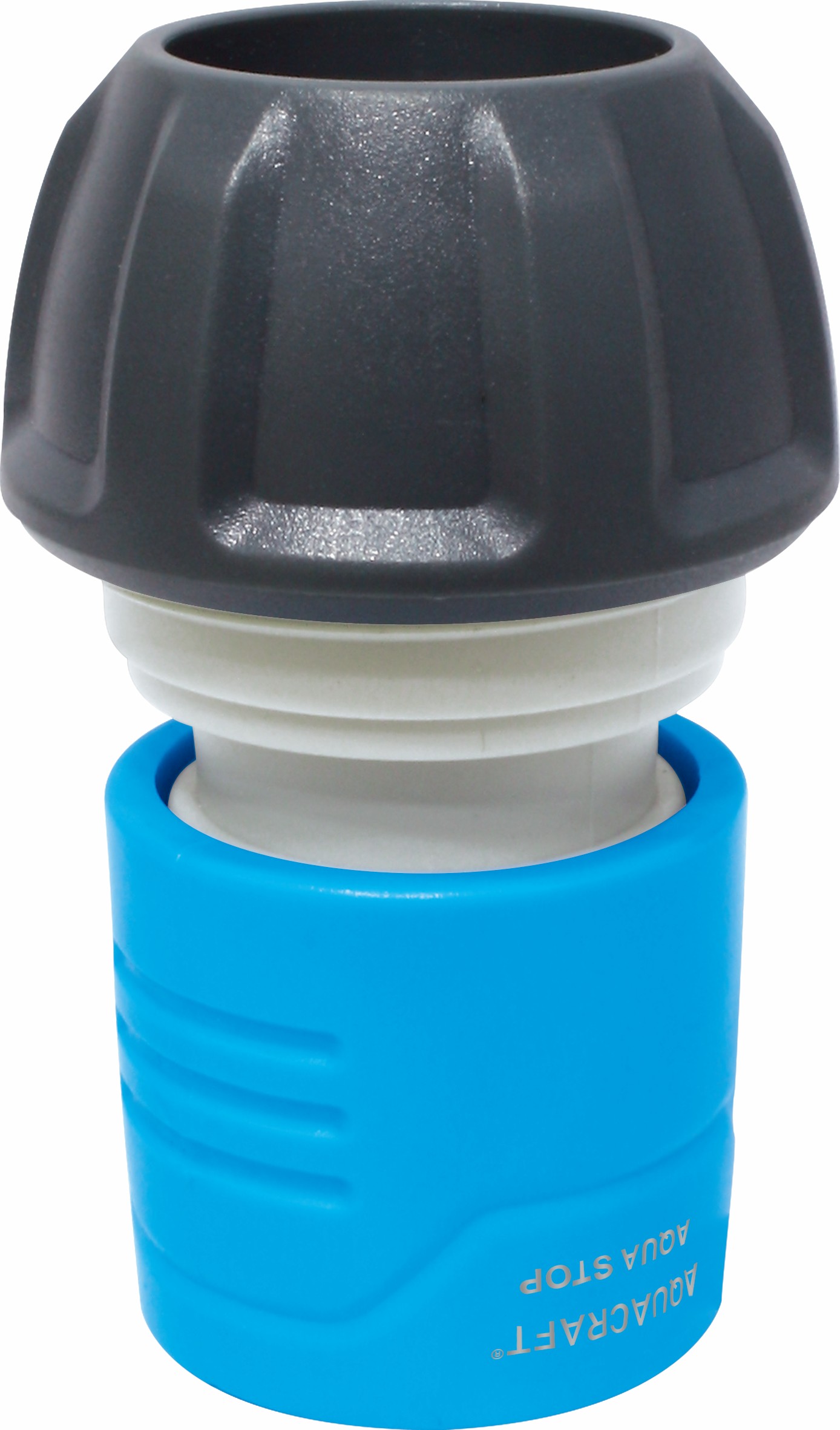 Auto-stop hose connector for irrigation accessories