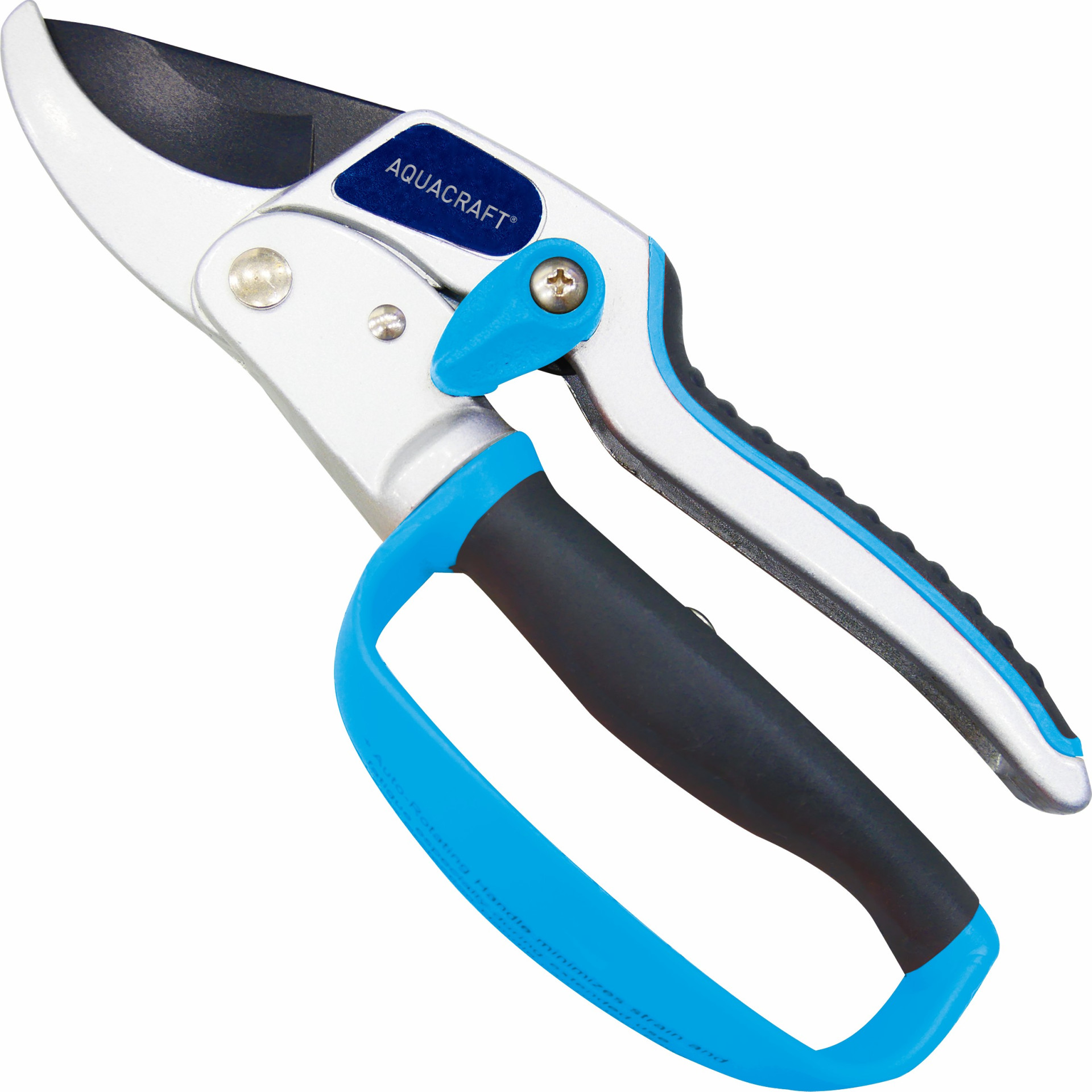Ratchet pruner with rotating handle and SK5 blade