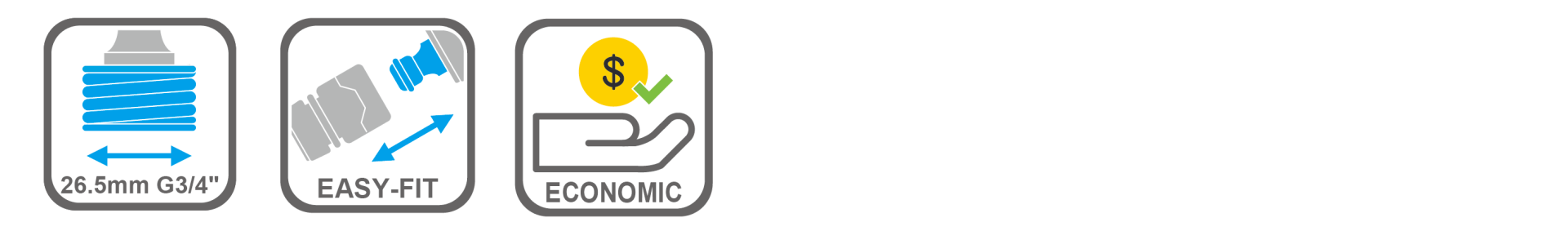 Garden hose connector for secure tap connection