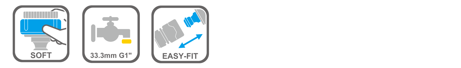 Durable threaded tap connector with ergonomic design