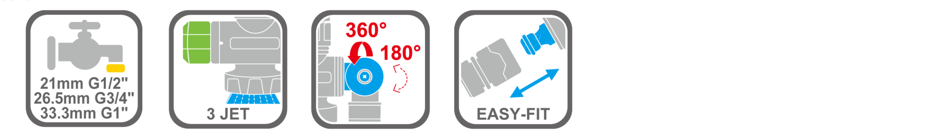 Multi-function tap connector for washing hands and connecting hoses