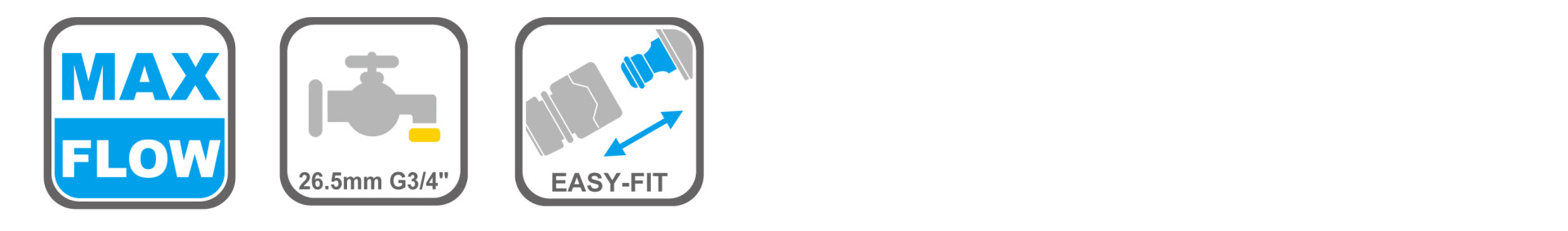 Durable plastic hose connector for garden use