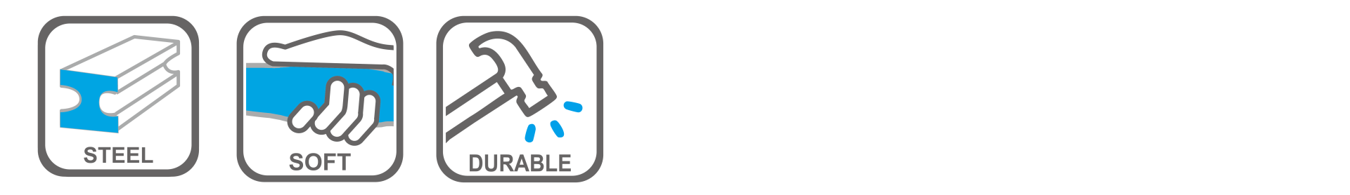 Heavy-duty landscaping rake with ergonomic soft grip