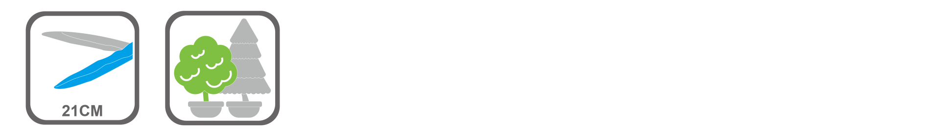 Wooden handle garden hedge trimmer with non-stick coating