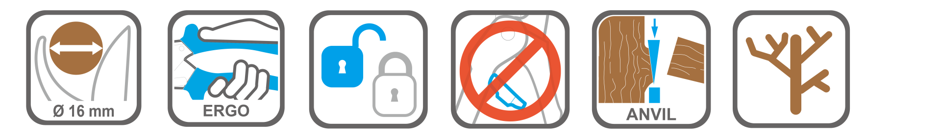 Garden pruner with non-stick galvanized blades