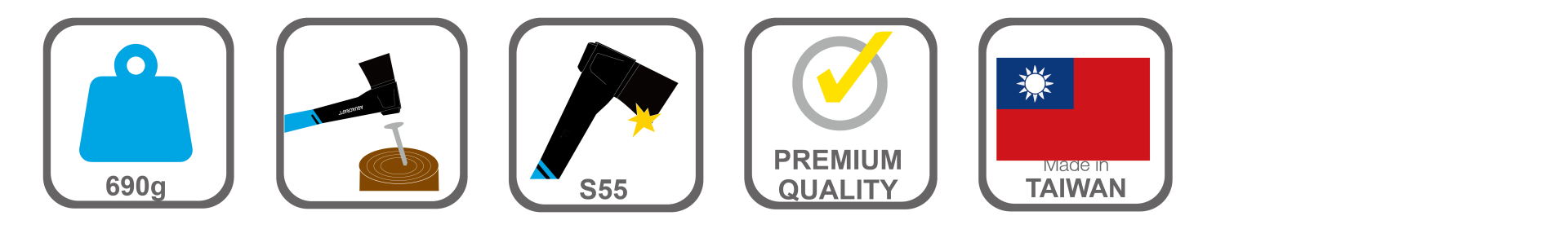 Durable camping tool with ergonomic weather-resistant grip