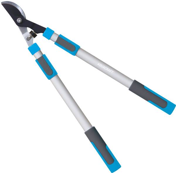 Telescopic garden pruner with aluminum handles and non-stick blades